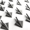 6 Broadhead Arrowhead 125 150grain Fixed 2 Bladesfor Archery Outdoor