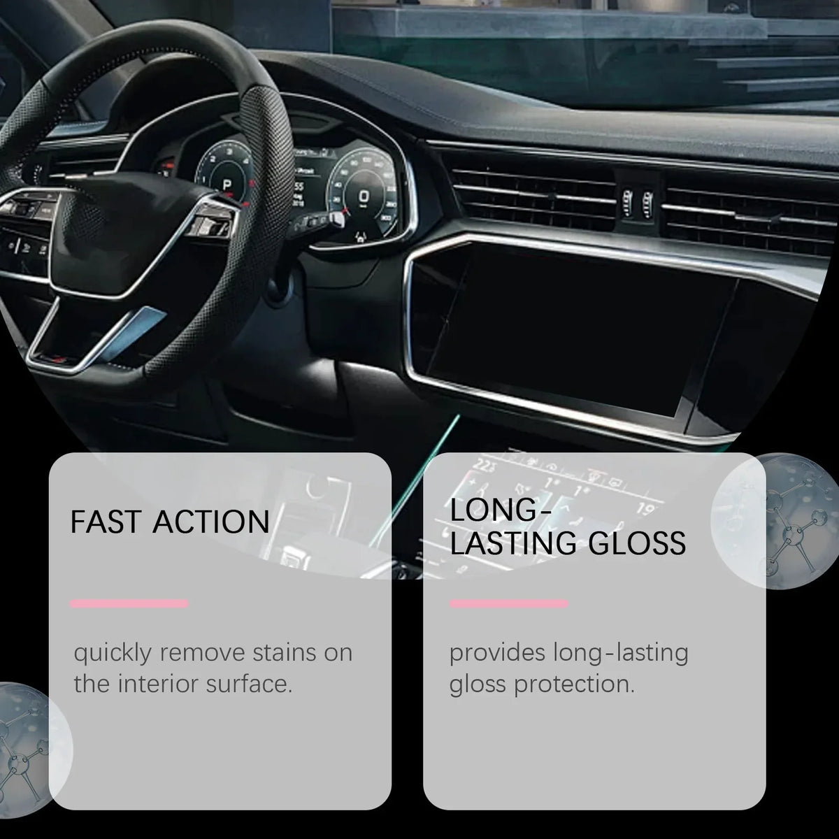 RayHong Car Interior Polish & Leather Cleaner | 100ml