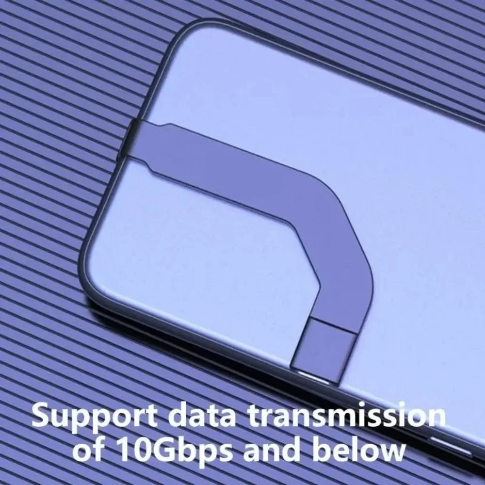 60W USB-C Elbow Adapter | Fast Charging & 10Gbps Data Sync