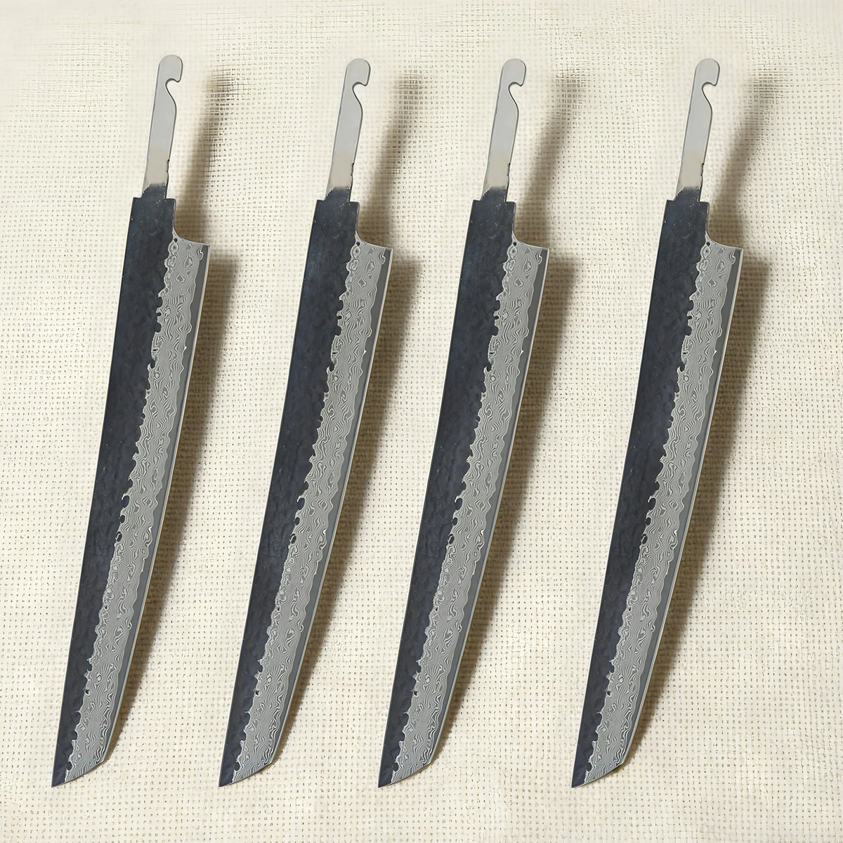 67-Layer Damascus Steel Sashimi Knife Blank Blade DIY Kit