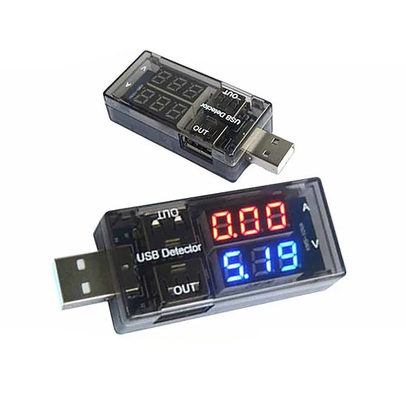 USB Volt Amp Meter – Dual Digital Display Voltage Tester