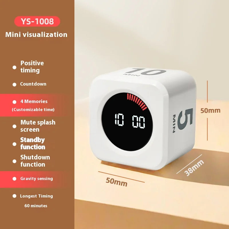 Gravity Sensing Flip Cube Visual Timer – Mini Time Manager