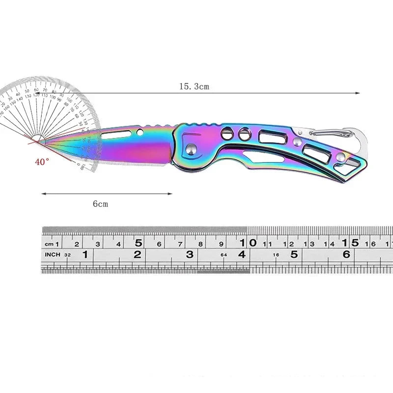 Stainless Steel Folding Pocket Knife – Outdoor Survival Tool