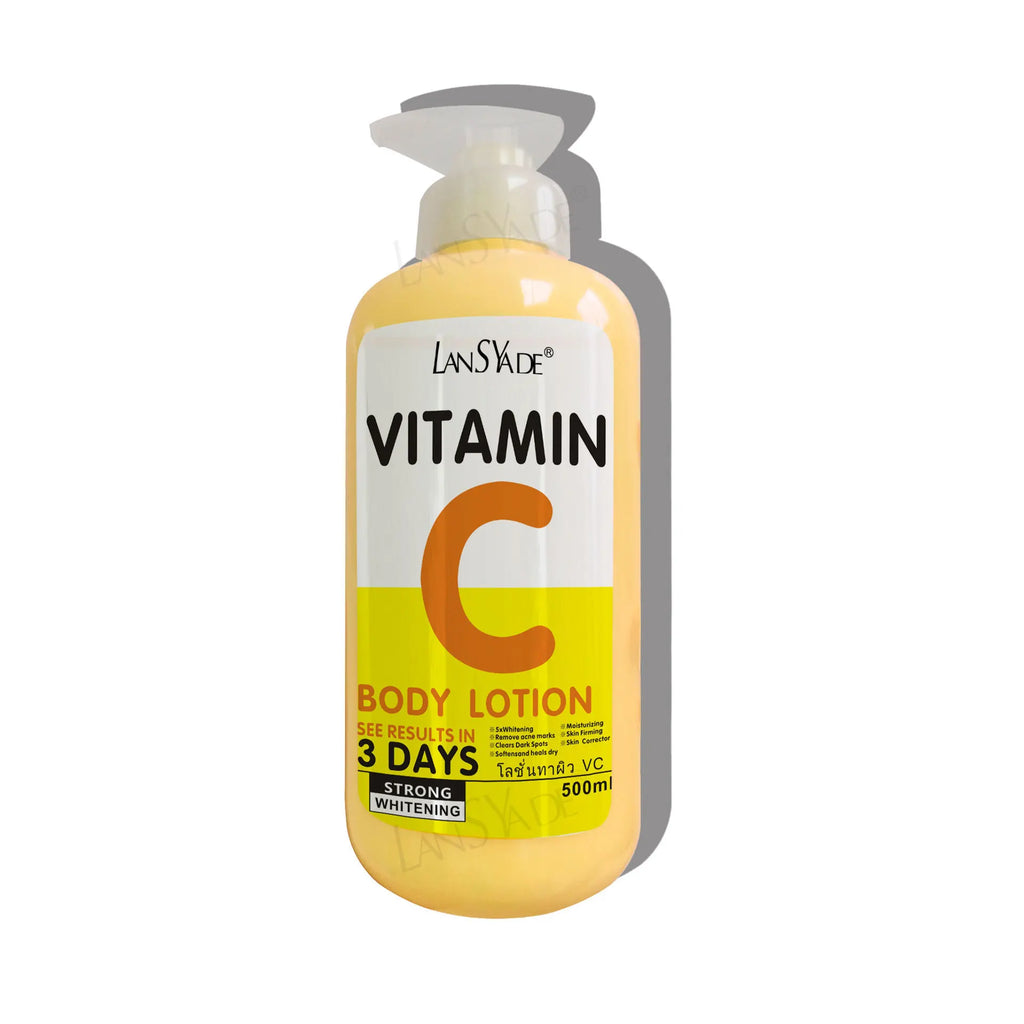 500ml Vitamin C & AHA Brightening Body Lotion | Deep Moisturizer