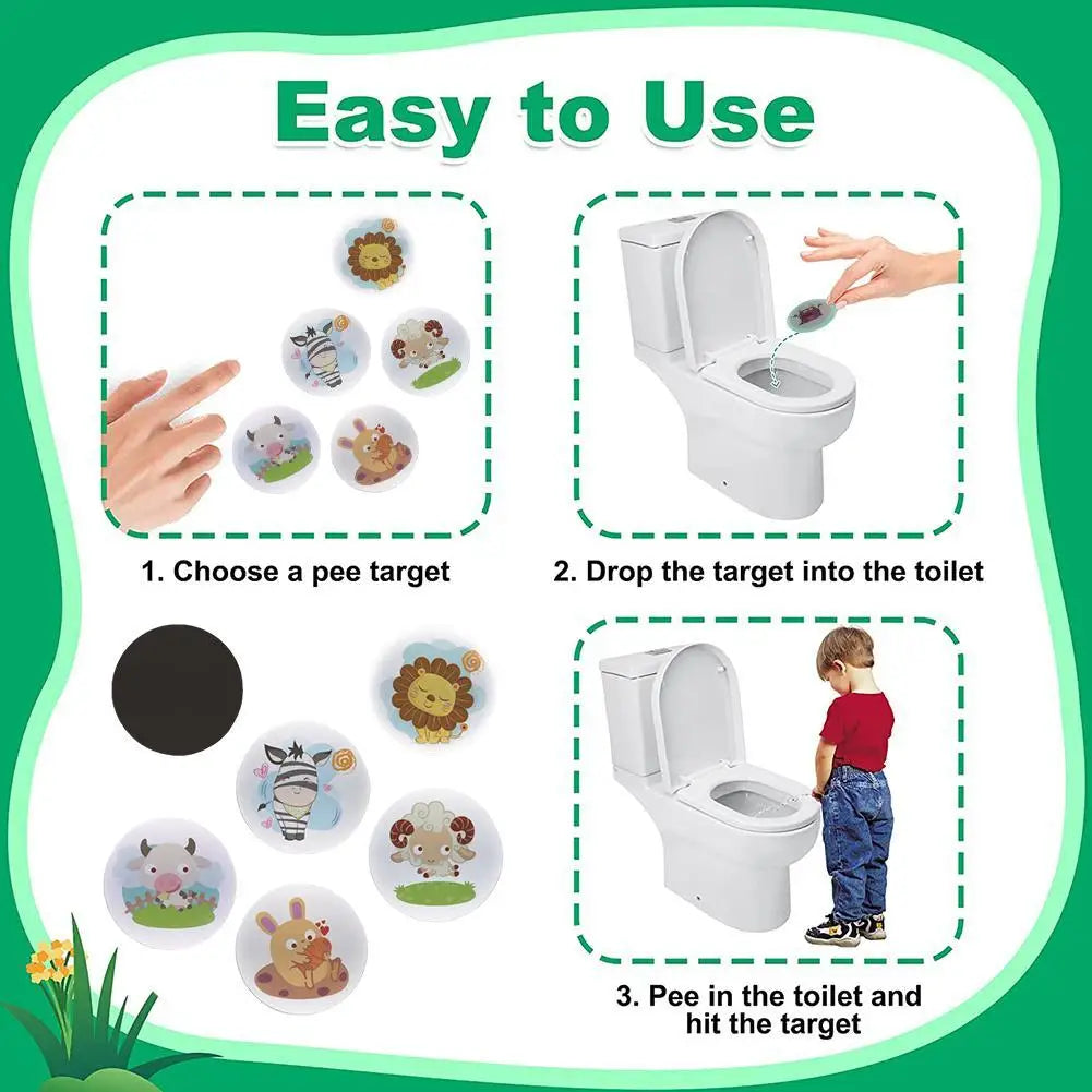 Toddler Potty Training Toilet Changing Sticker Seat Magic Cartoon