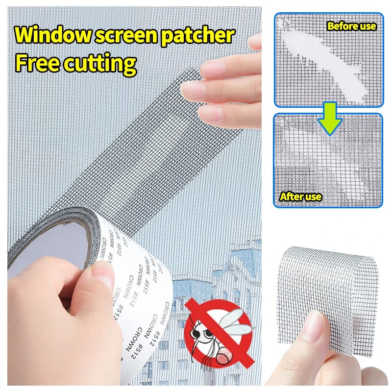Adhesive Window Screen Repair Patches | Mesh Fix Kit
