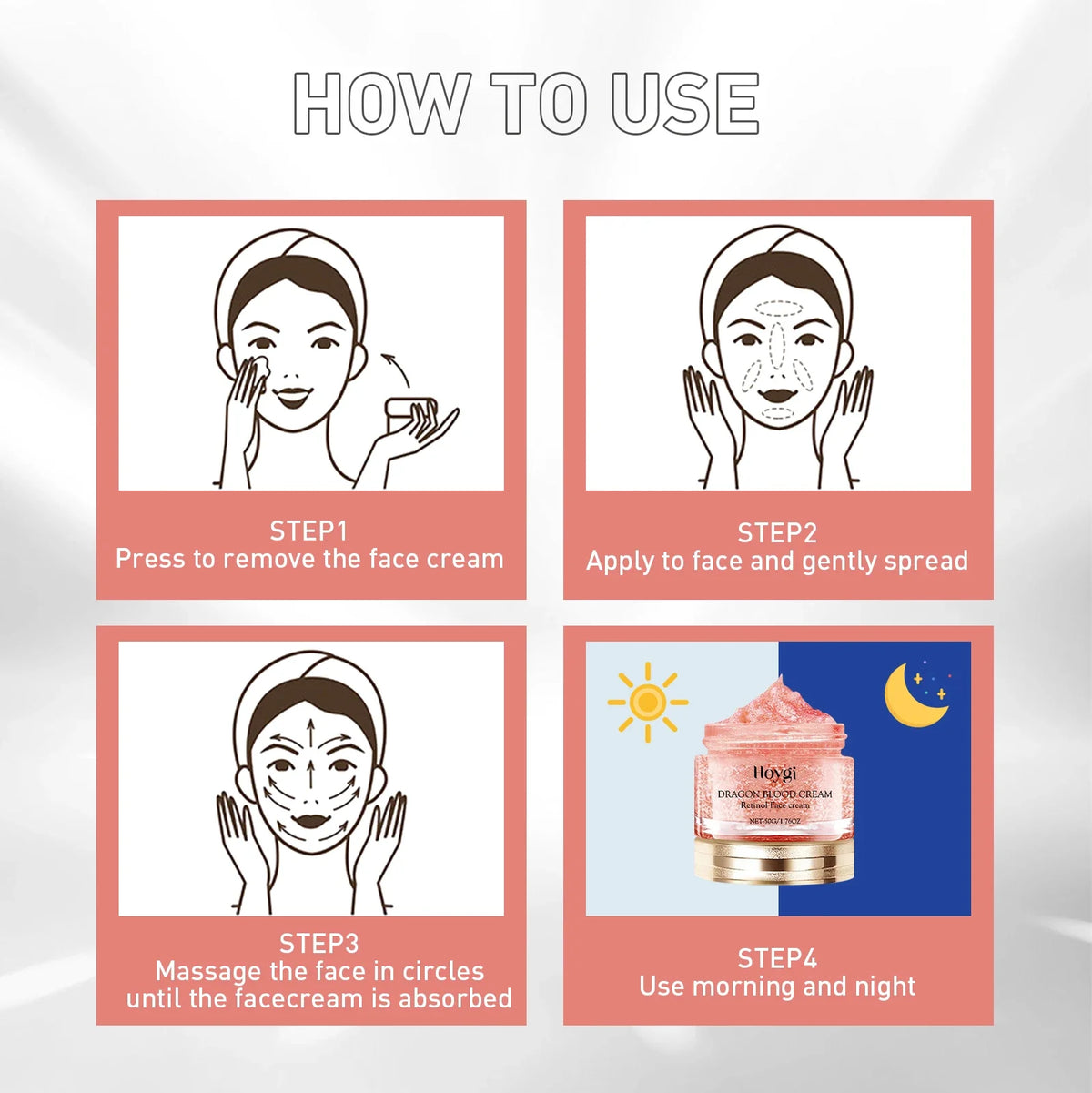 Hoygi Retinol Night Cream 50g – Firming & Smoothing Moisturizer