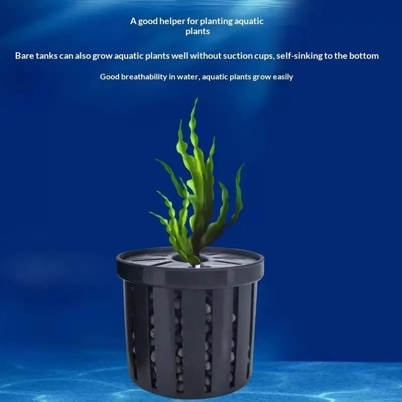 4-Pack Aquarium Net Planter Cups | Hydroponic Fish Tank Baskets