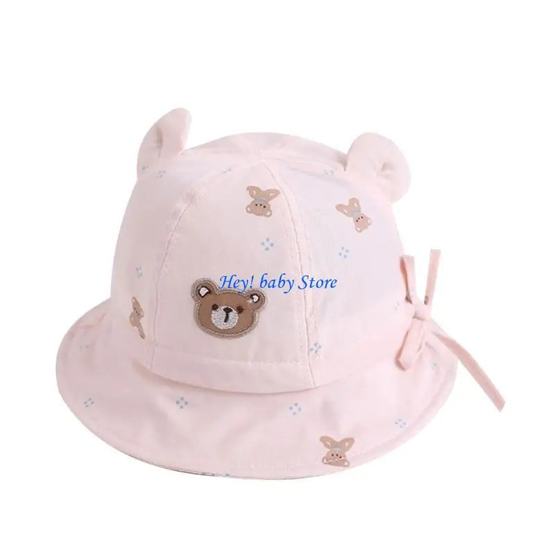Baby Sun Hat Cartoon Bear Bucket Hat – Infant & Toddler