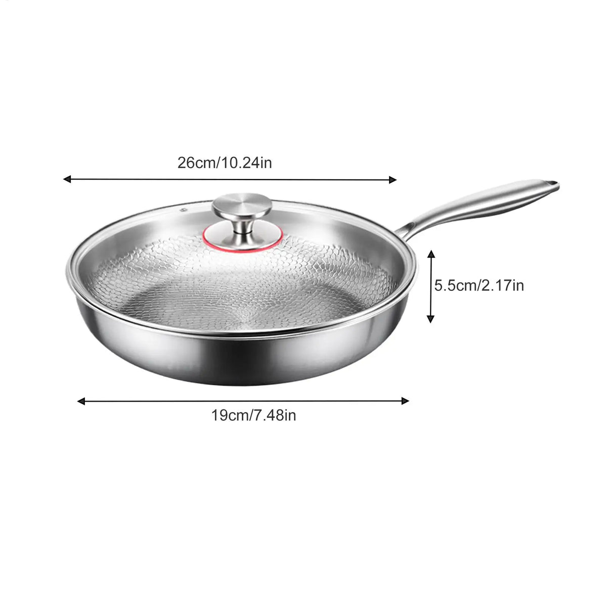 Frying Pan Lid Titanium Scratch-resistant Skillet Kitchen Outdoor