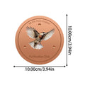 Copper Metal Bird Bath Purifier Disc | Triple-Point Support