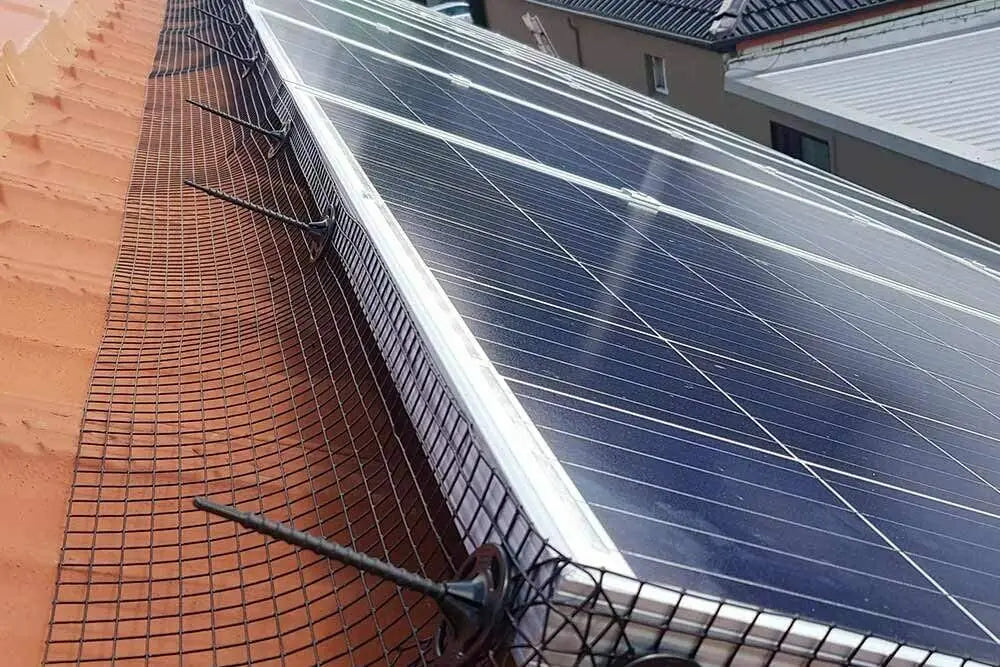 Solar Panel Critter Guard Wire Mesh Roll Kit with Fasteners