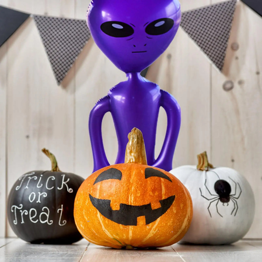 Green Alien Inflate Jumbo Halloween Decorations Balloons Photo Prop
