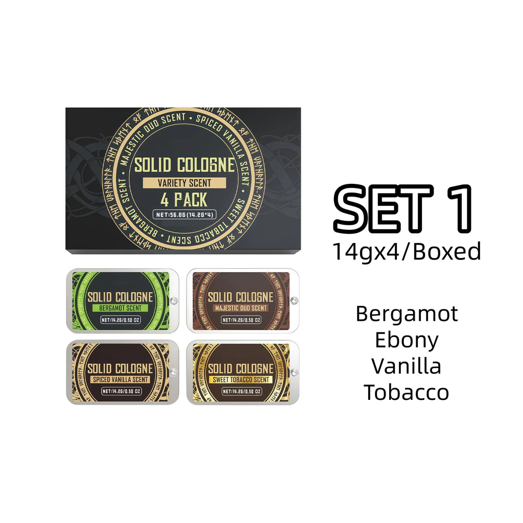 Men's Solid Fragrance Balm | Fruity Woody Portable Scent