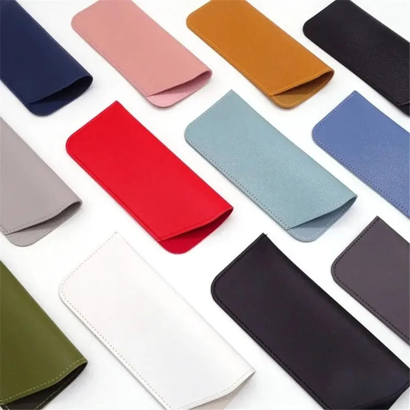 Soft PU Leather Glasses Case Pouch – Unisex Sunglasses Bag
