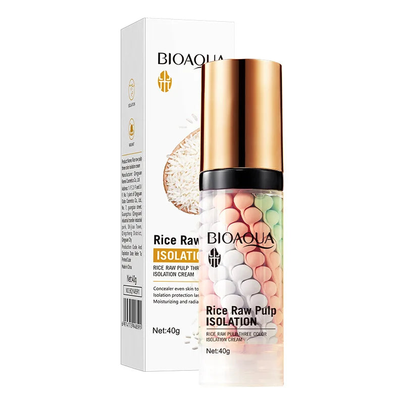 Rice Raw Pulp Three Isolation Cream Makeup Primer Moisturizing