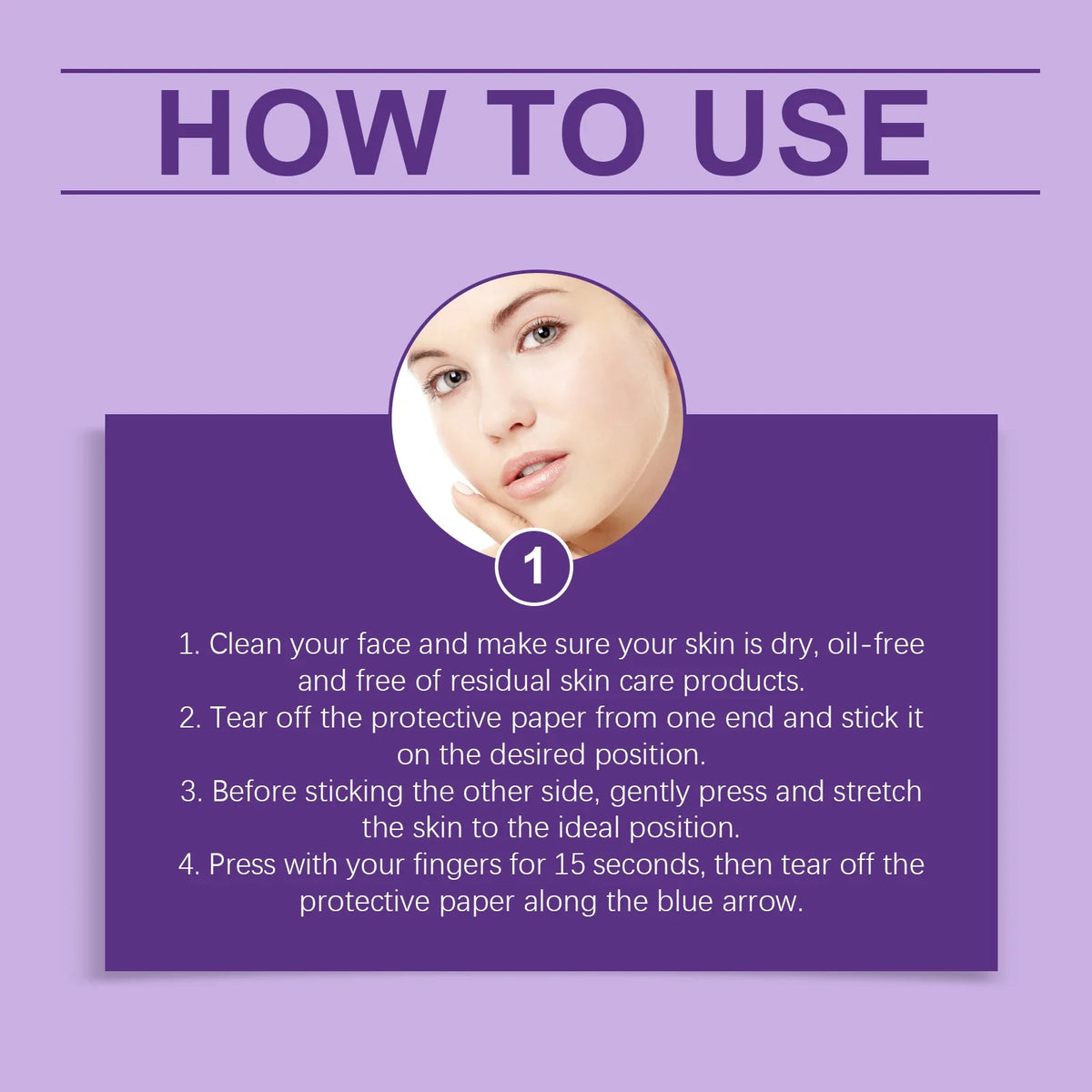 Invisible Face Lift Tape – V-Shape Hyaluronic Patches 120pc