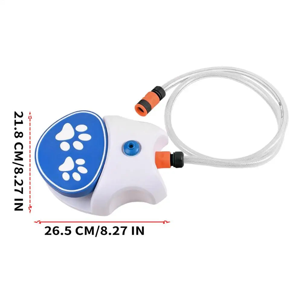 Paw-Activated Outdoor Dog Water Fountain with Hose