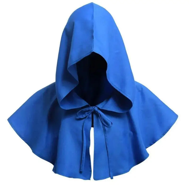 Unisex Men Medieval Costume Renaissance Cloak Hat Halloween Witch