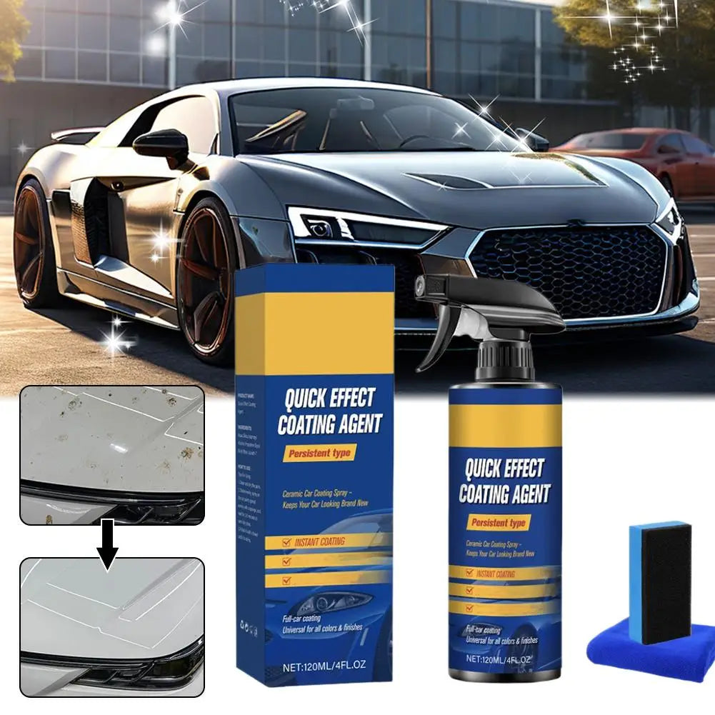 Car Paint Brightening Spray Coat Coating Glaze Wax Coated Care