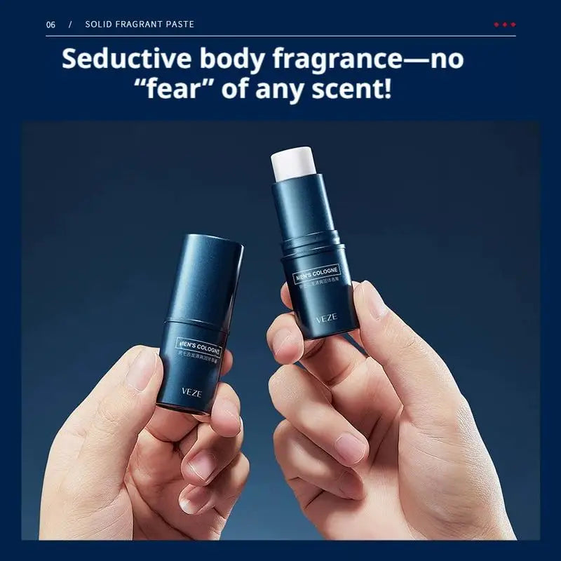 Men's Solid Perfume Balm Light Fresh Fragrance Portable Stick Travel