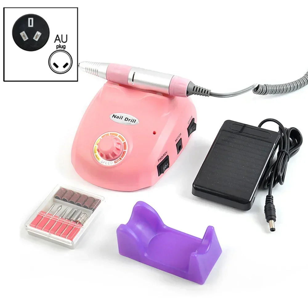 20W 35000RPM Electric Nail Drill Machine Kit | Milling Cutters