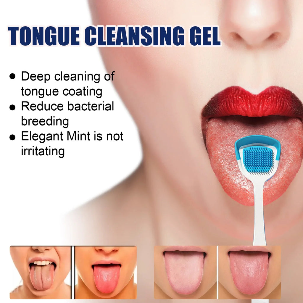 EELHOE Tongue Cleaning Gel & Brush Kit – Fresh Breath Oral Care