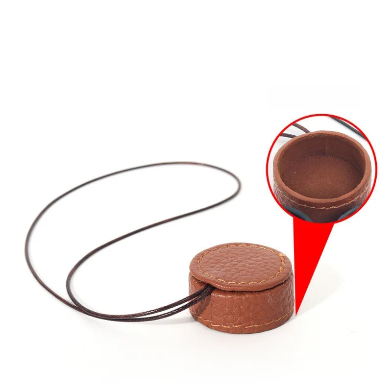 Leather Lens Cap for Instax Mini EVO | Foam Padded & Lanyard