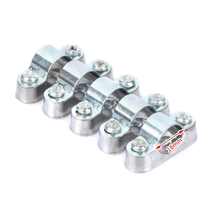 Aluminum Alloy Pipe Clamp Screw Wall Yards Away Card Line Clip 16 20