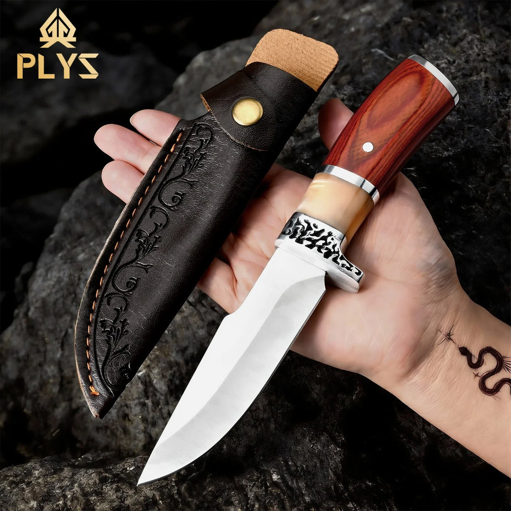 PLYS Chef Boning Knife – Stainless Steel & Wooden Handle
