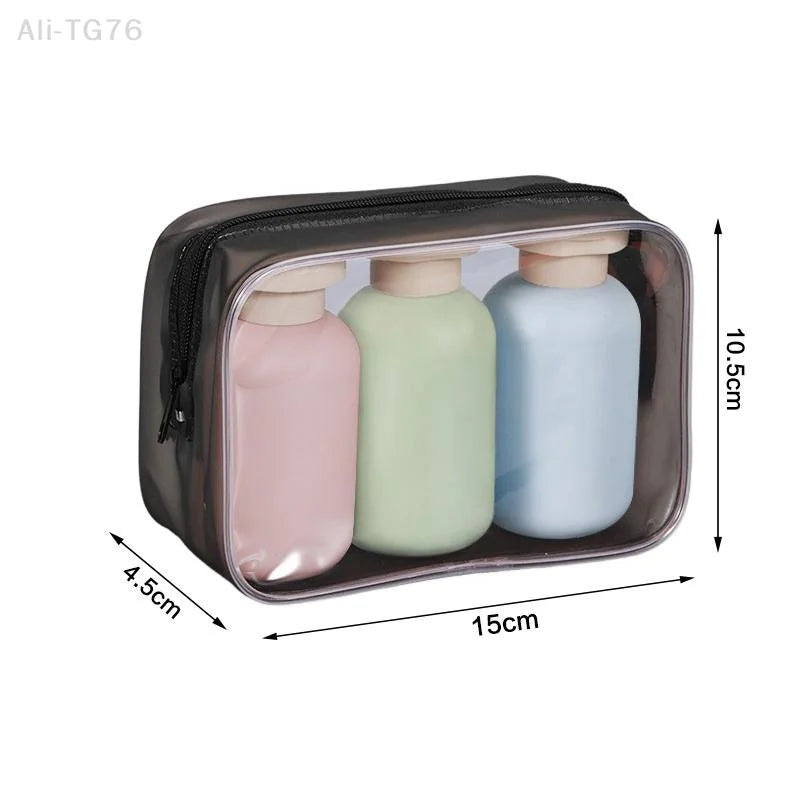 3-Pack Leakproof Travel Bottles 100ml | Refillable Squeeze Tubes