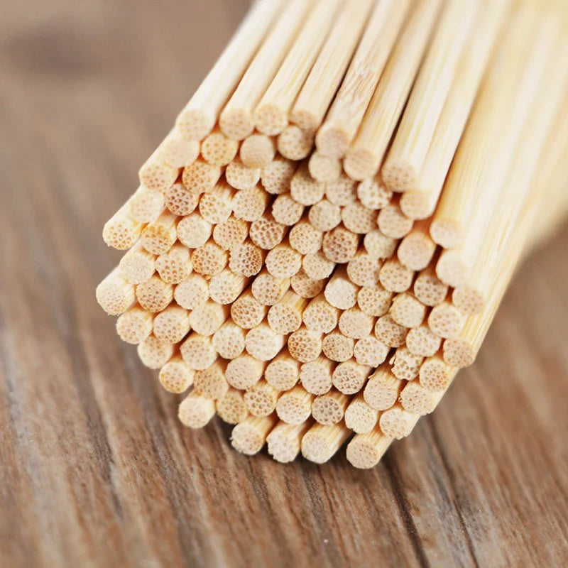 50cm Bamboo BBQ Skewers – Tornado Potato & Kabob Sticks 50-100pc