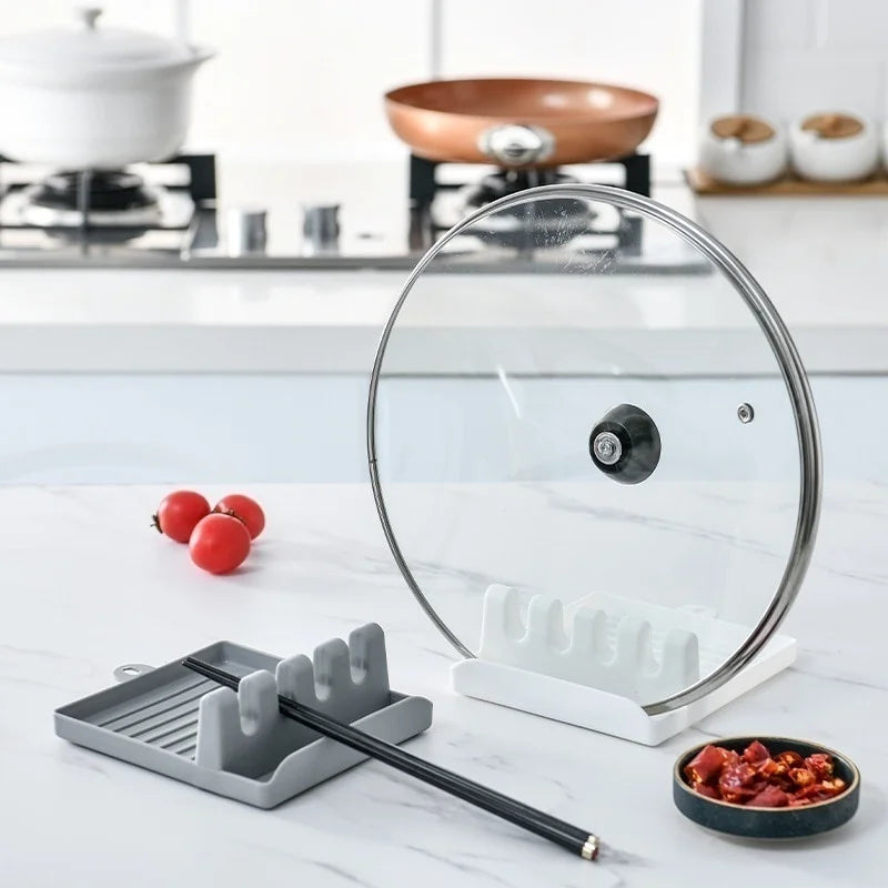 Kitchen Spoon Holder & Spatula Rest – Non-Slip Utensil Rack