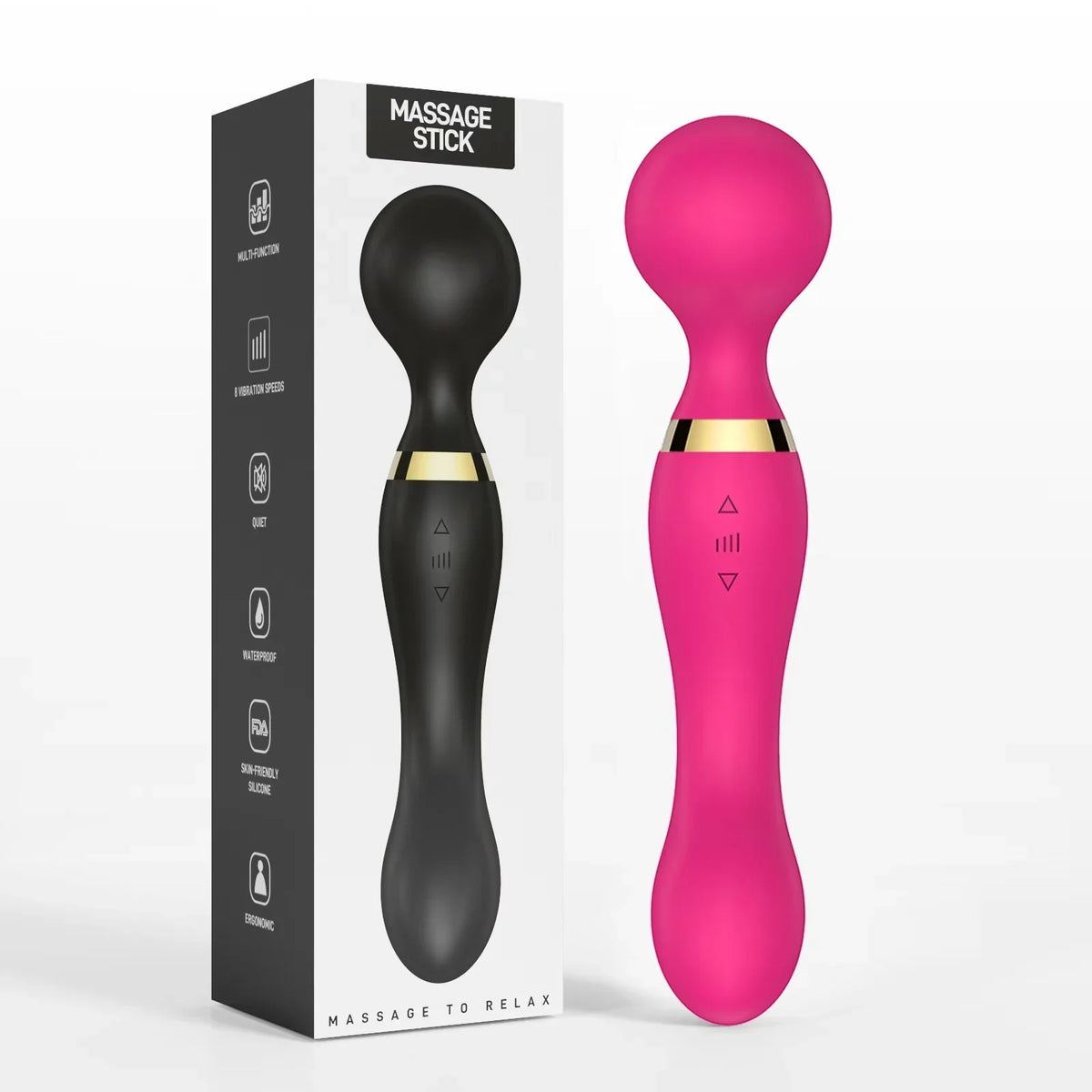 Rmssim Wand Massager | 8 Speeds & 20 Patterns | Waterproof