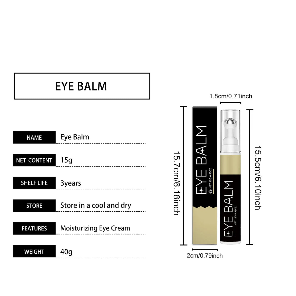 Hoygi Retinol Skincare Set – Cream, Serum & Eye Balm 3-Piece
