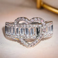 Huitan Cubic Zirconia Wedding Band Ring – Bridal Jewelry