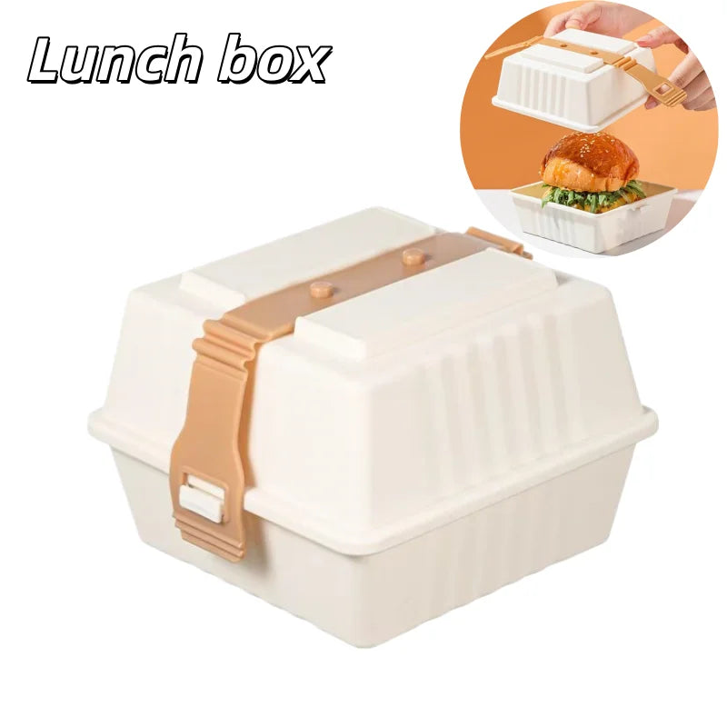 Sandwich Bento Box with Strap – Portable Lunch Container