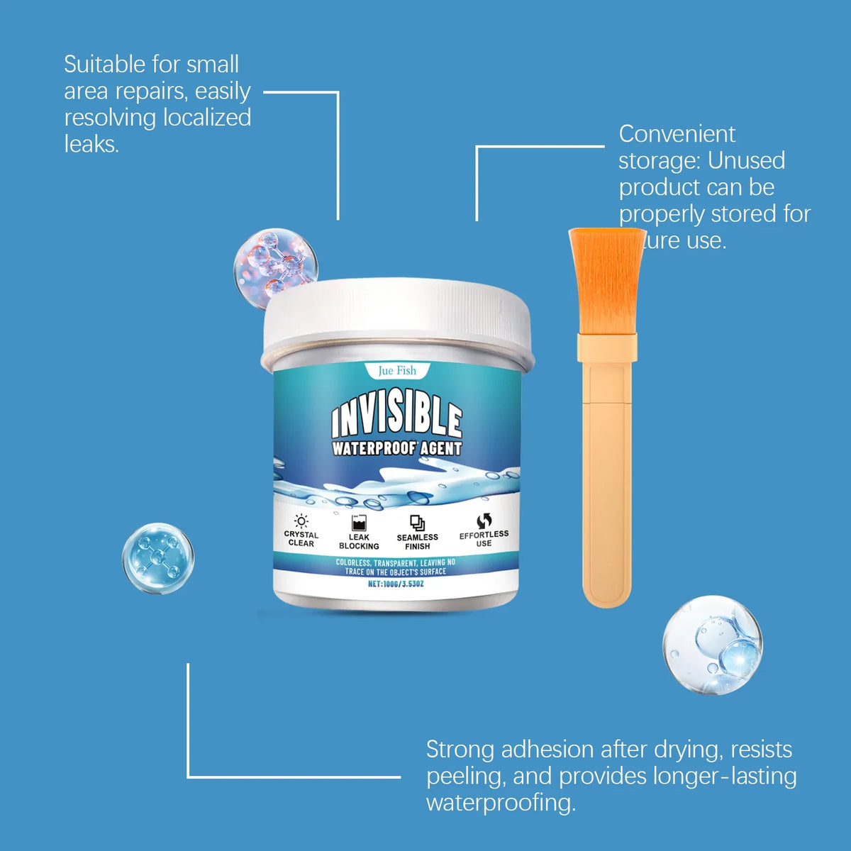 100G Transparent Waterproof Sealant | Crack & Leak Repair