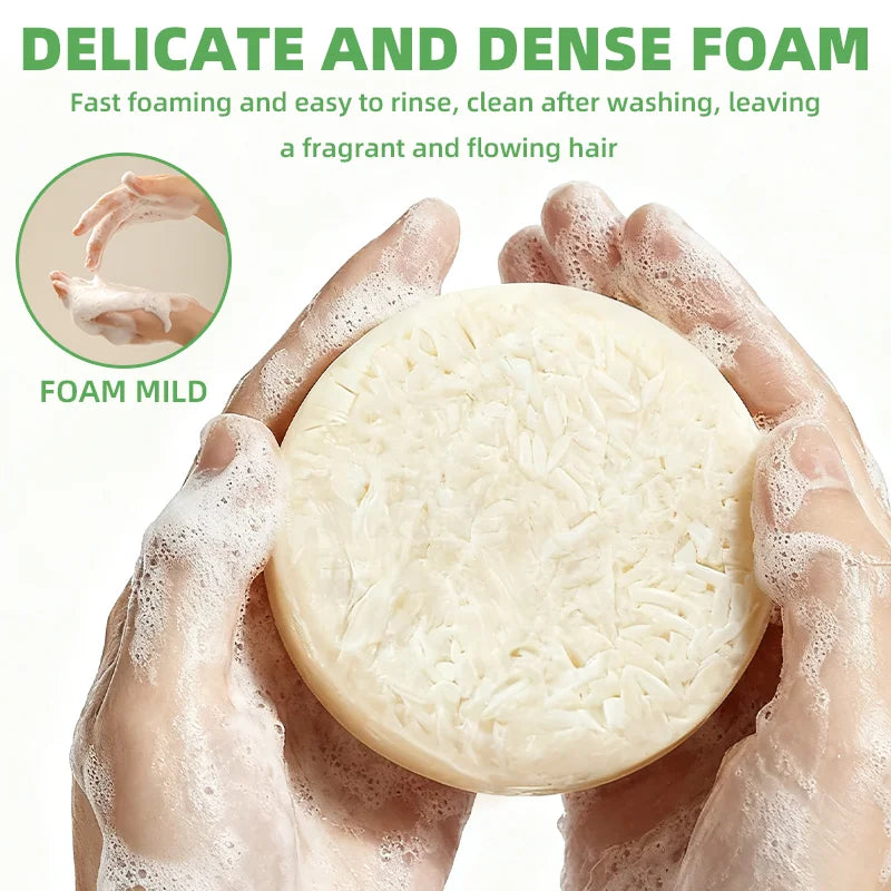 YUITIKUE Rice Protein Shampoo Bar – Smooth Frizzy Hair | 60g