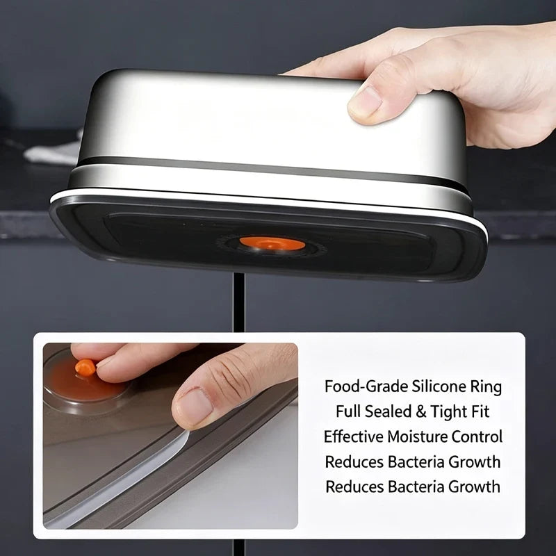 SUS316 Stainless Steel Leak-Proof Food Storage Container 1.2L