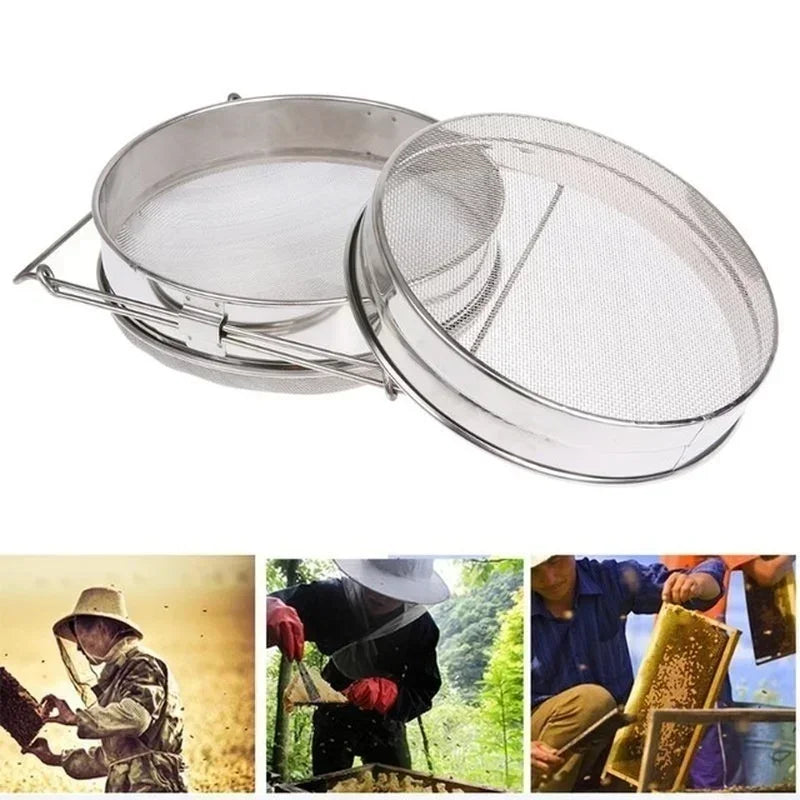 Stainless Steel Double Sieve Honey Strainer | Beekeeping Filter