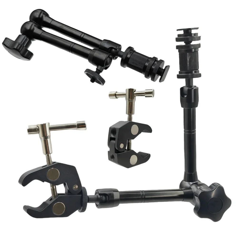 11" Metal Magic Arm & Super Clamp – Camera, Monitor & LED