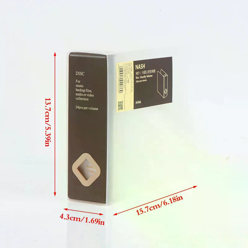 CD Case 24 Capacity Storage Box Bedroom Car Special Package Finishing