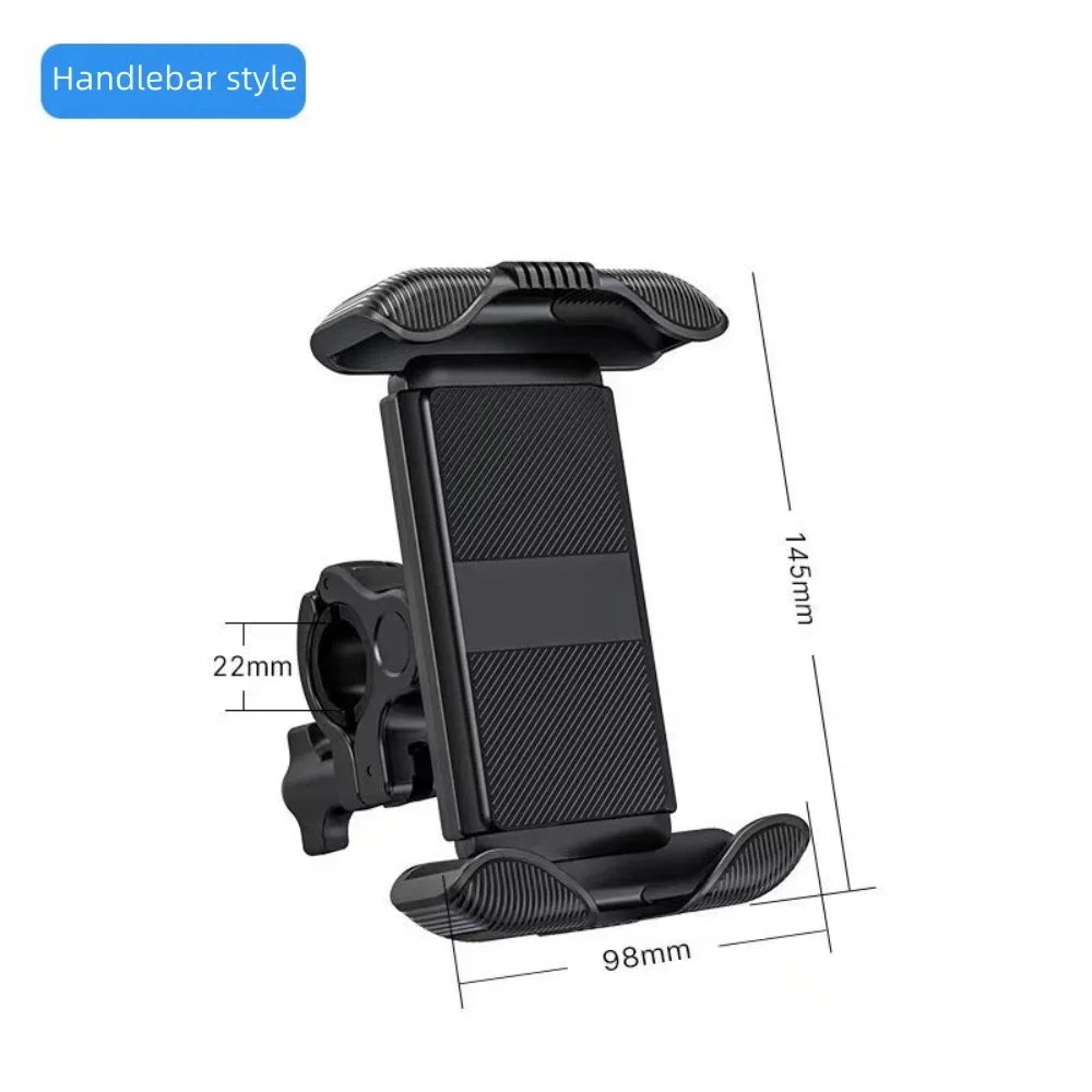 360° Bike & Motorcycle Phone Mount Handlebar Holder 4–7"