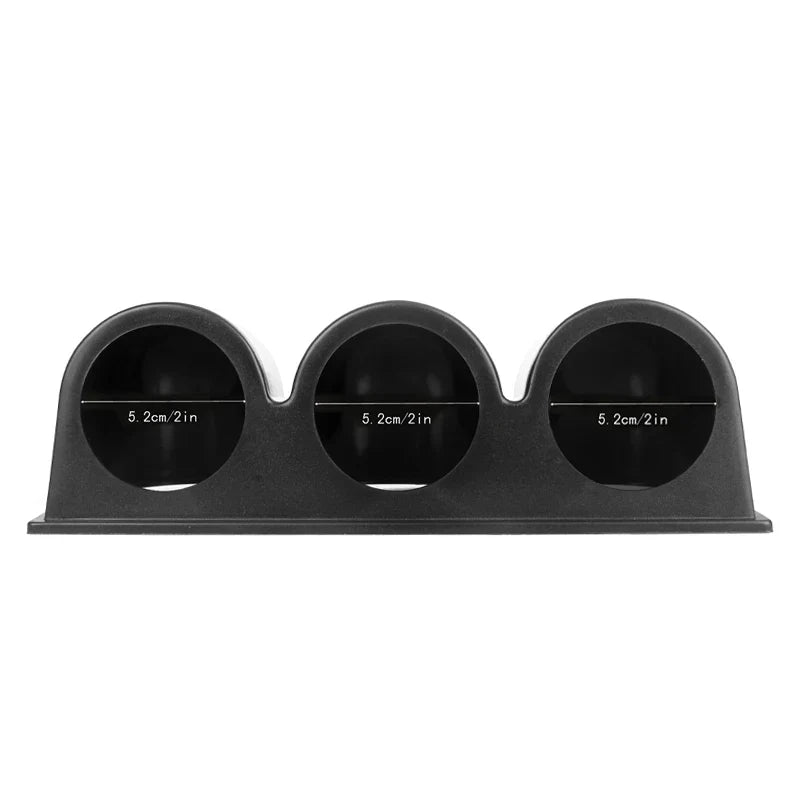 Triple 52mm Car Gauge Pod Holder | 3-Cup Dashboard Mount