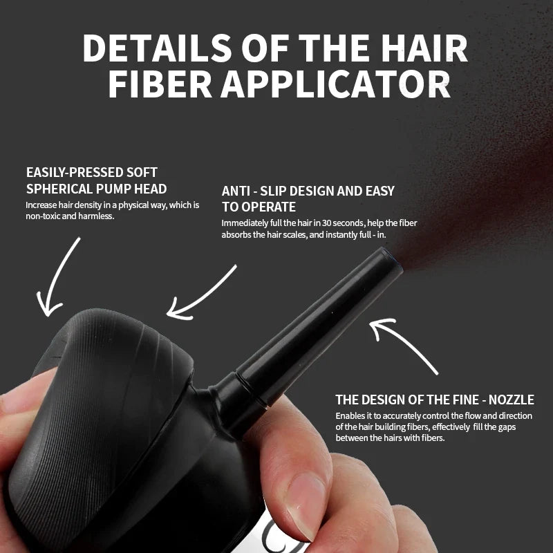 LEWEDO Keratin Hair Fiber Kit – Powder, Refill & Spray Applicator