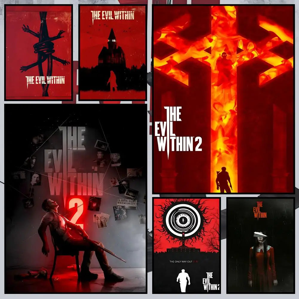The Evil Within Poster – Self-Adhesive Waterproof Wall Art