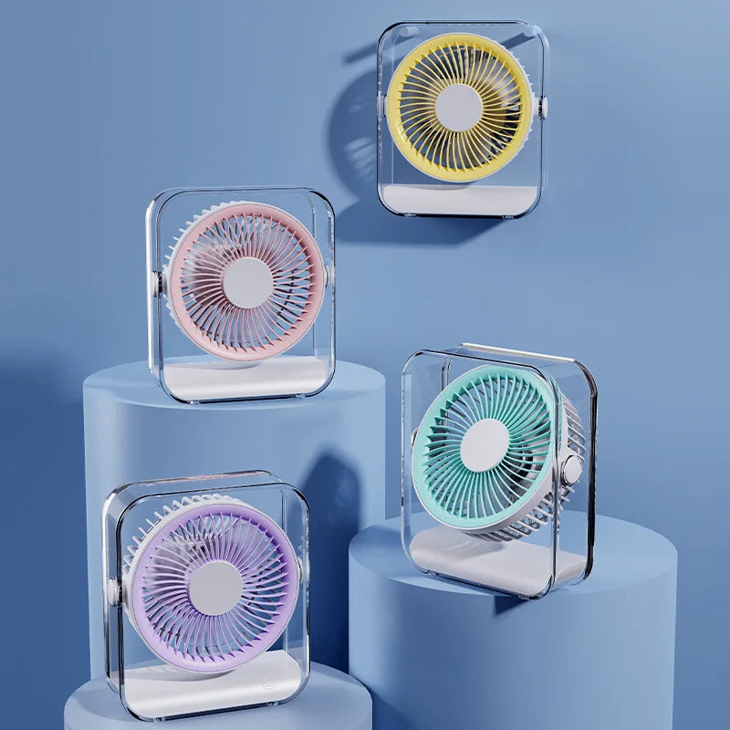 USB Desktop Fan – Silent, Portable & High-Airflow Circulation Fan