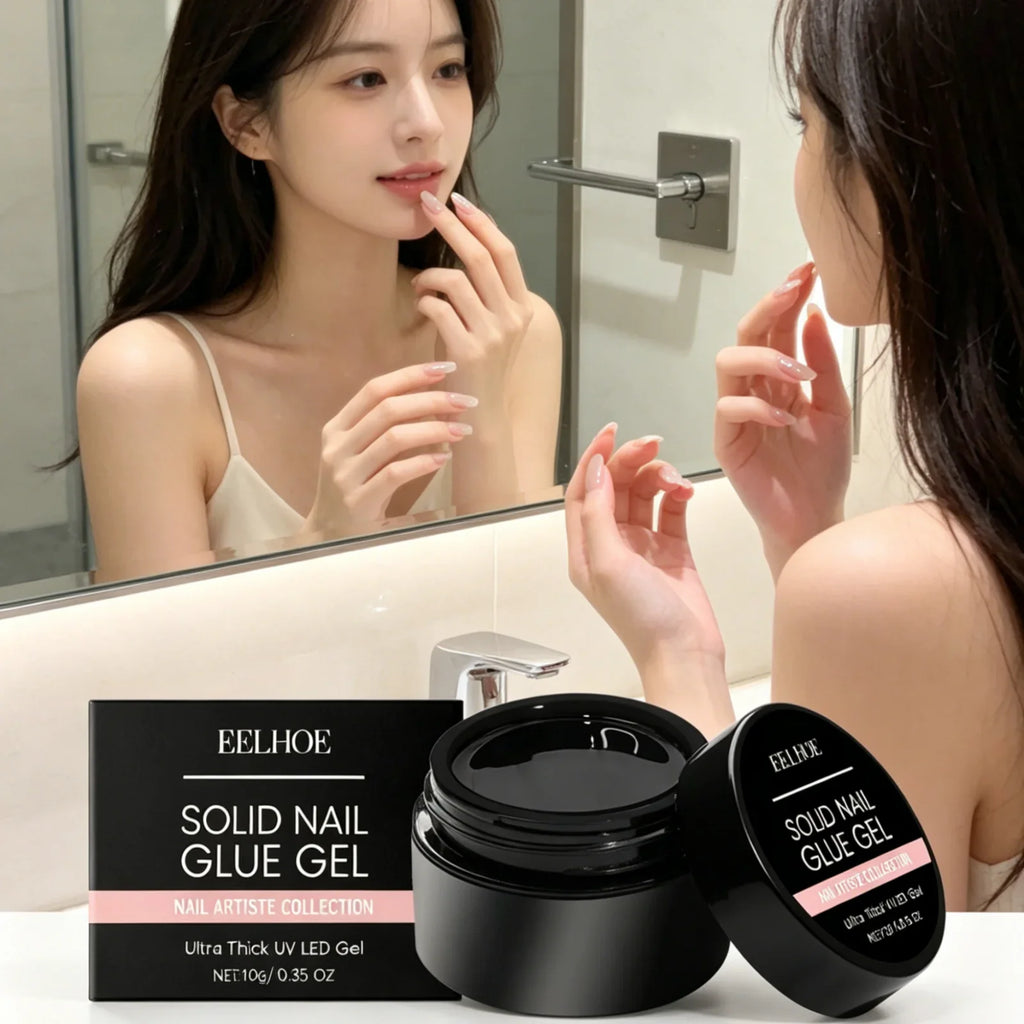 EELHOE Solid Nail Glue Gel – Strong Adhesion & Quick Drying