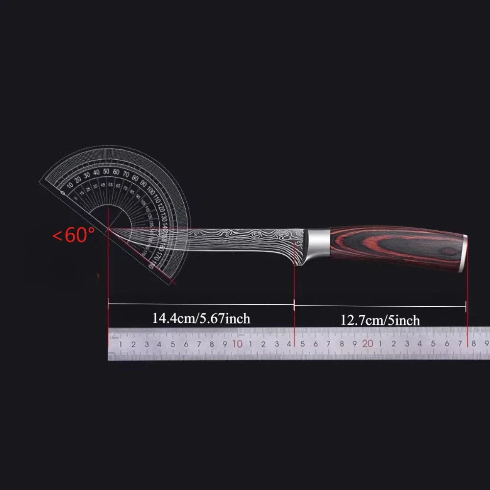 6-Inch Japanese Forged Chef Knife – Alloy Steel, Wooden Handle